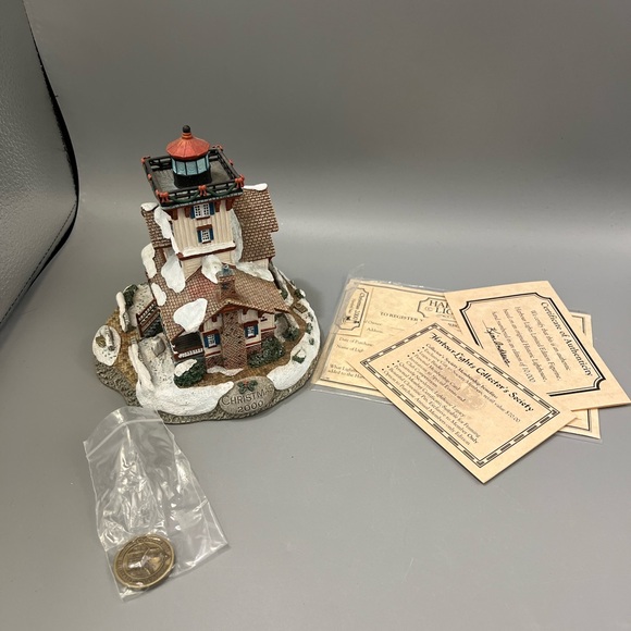 2000 Harbour Lights Hereford Inlet New Jersey #710 COA Box COIN Christmas - Picture 6 of 16